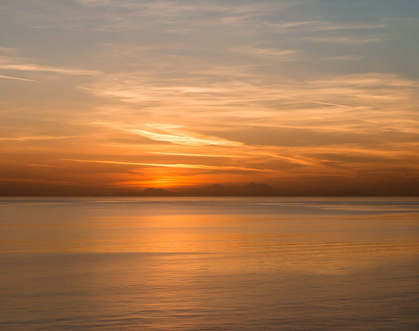 Herrlicher Sonnenuntergang Mein Schiff Kreuzfahrt