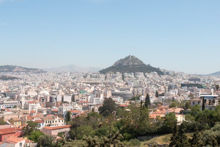 Ausblick von der Akropolis auf Athen
