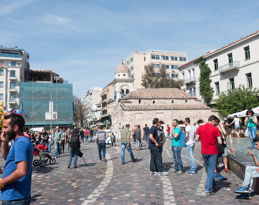 Monastiraki Platz in Athen