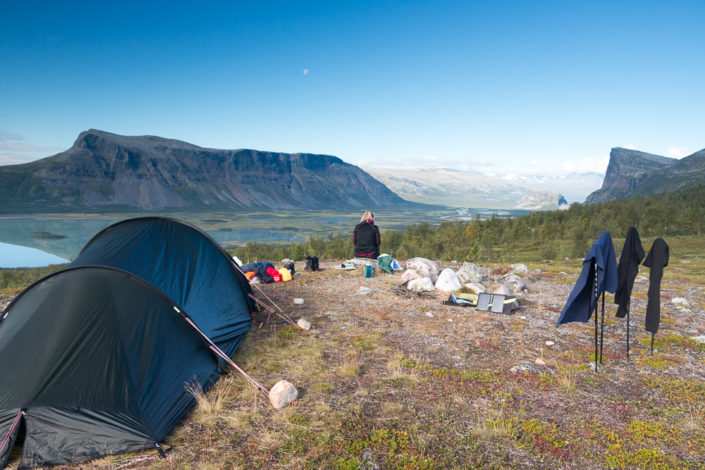 Wandern auf dem Kungsleden - Camping Rapadalen