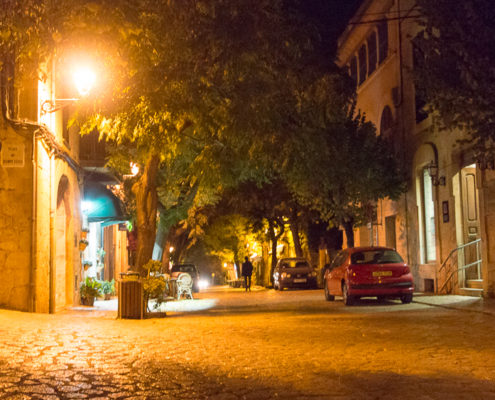 Valldemossa Straße bei Nacht