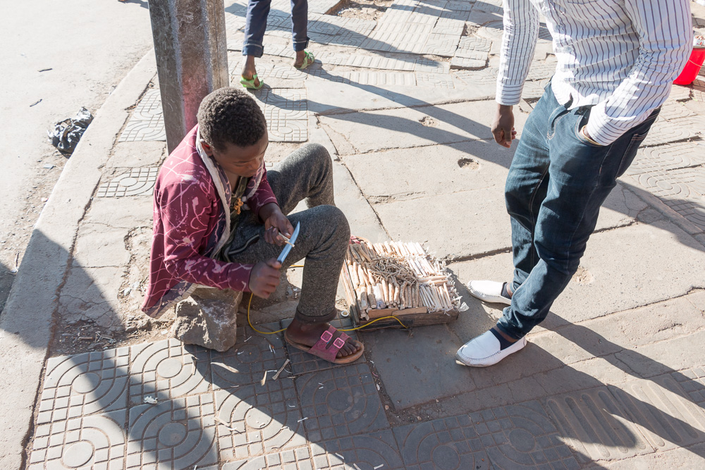 Zahnbürsten Verkäufer Addis Abeba